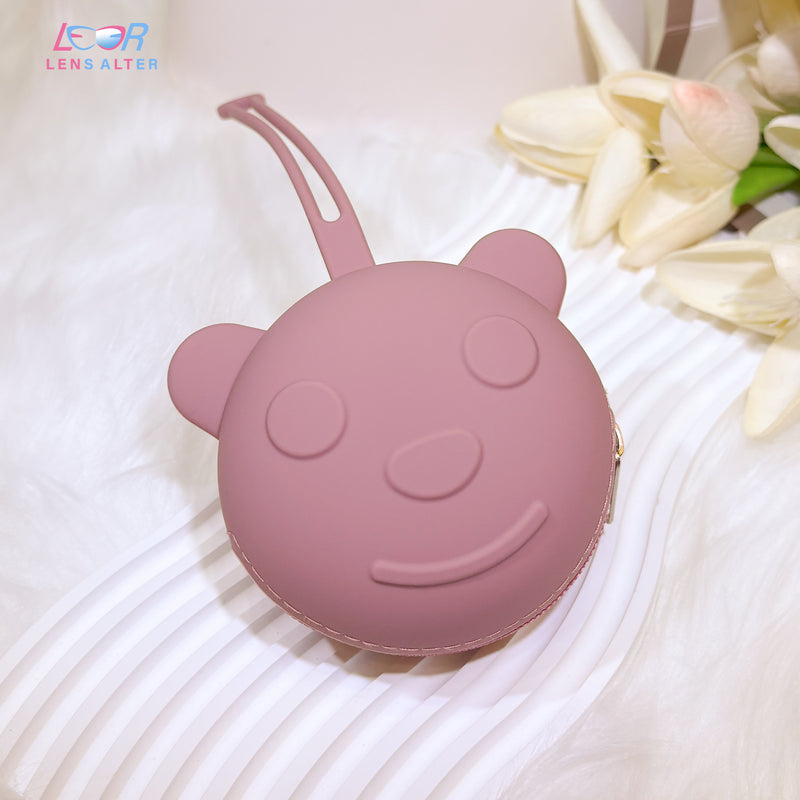 Pink Bear Charm Pouch