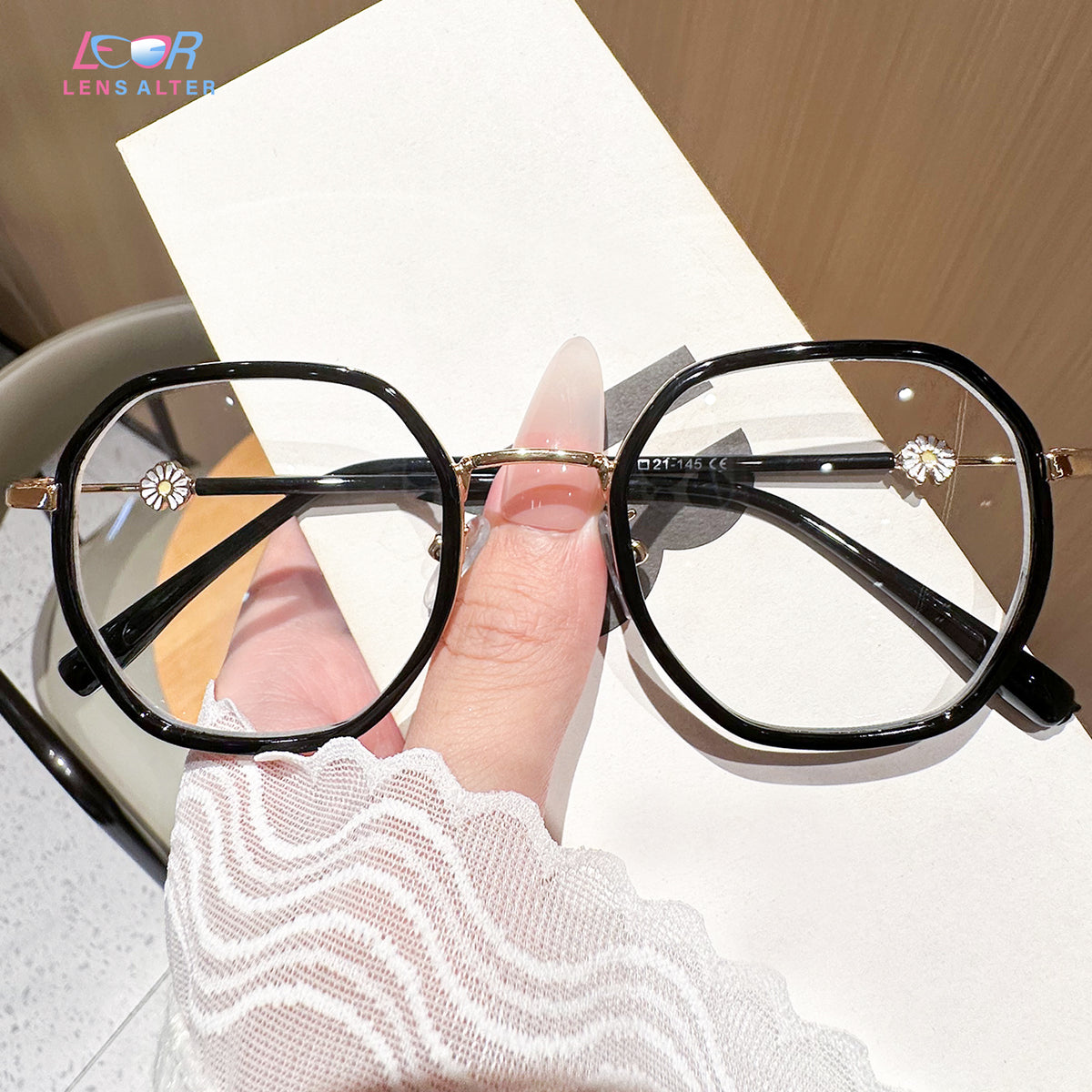 Fashion Glasses. Geometric Frame Eye Wear. Women\'s. NWOT. Geometric Glasses & Frames – eyebobs main image 3