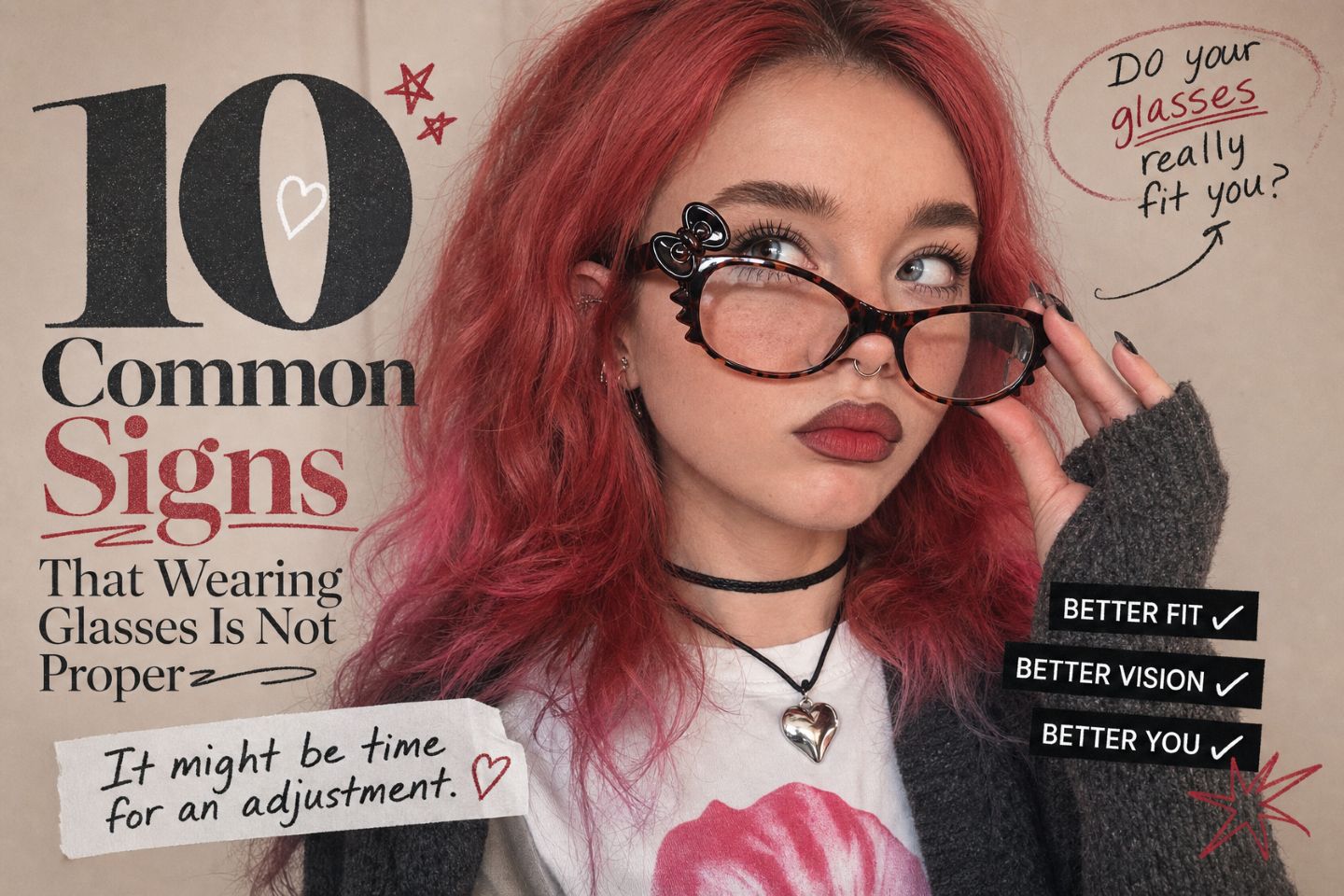 10 Common Signs That Wearing Glasses Is Not Proper