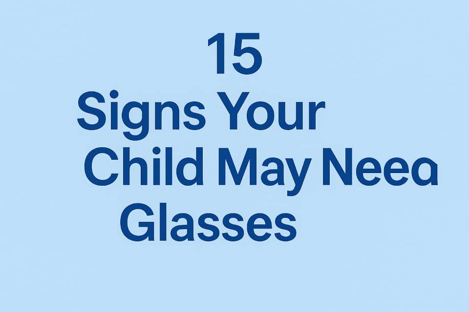 15 Signs Your Child May Need Glasses