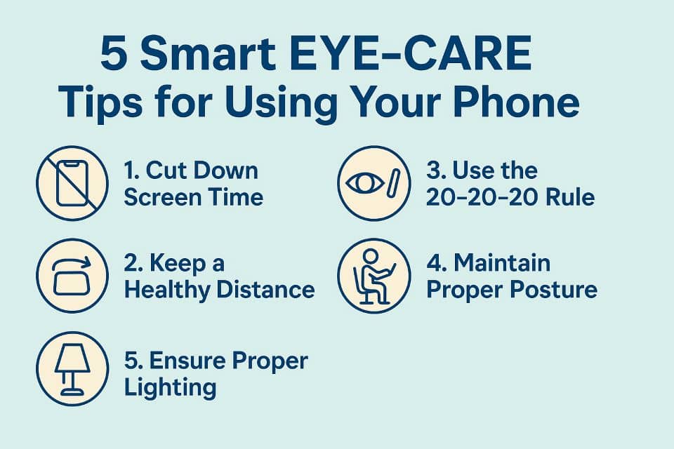 5 Smart Eye-Care Tips for Using Your Phone