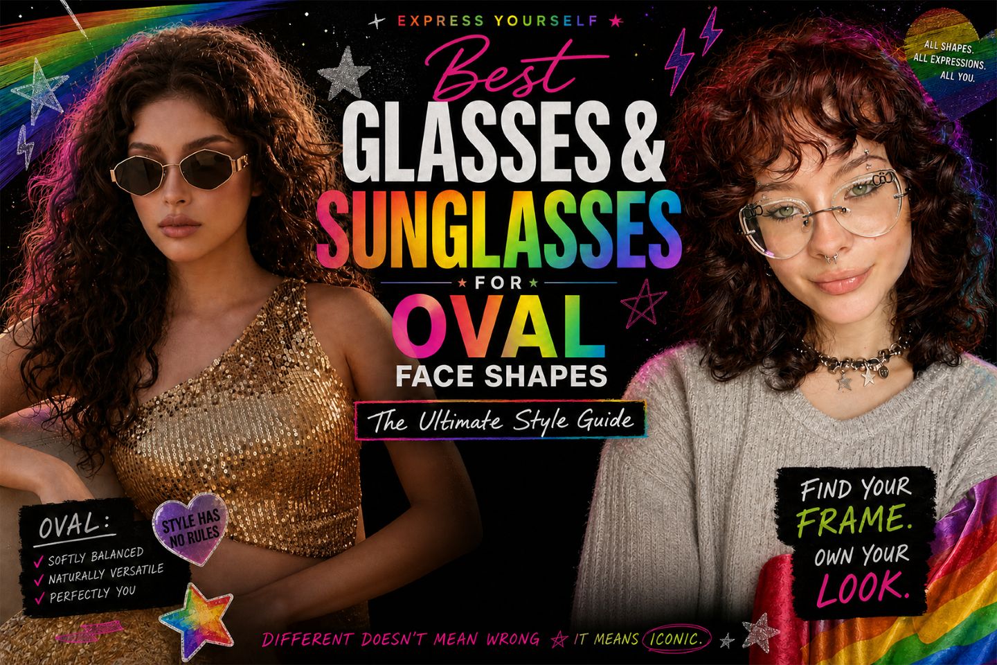 Best Glasses & Sunglasses for Oval Face Shapes Guide