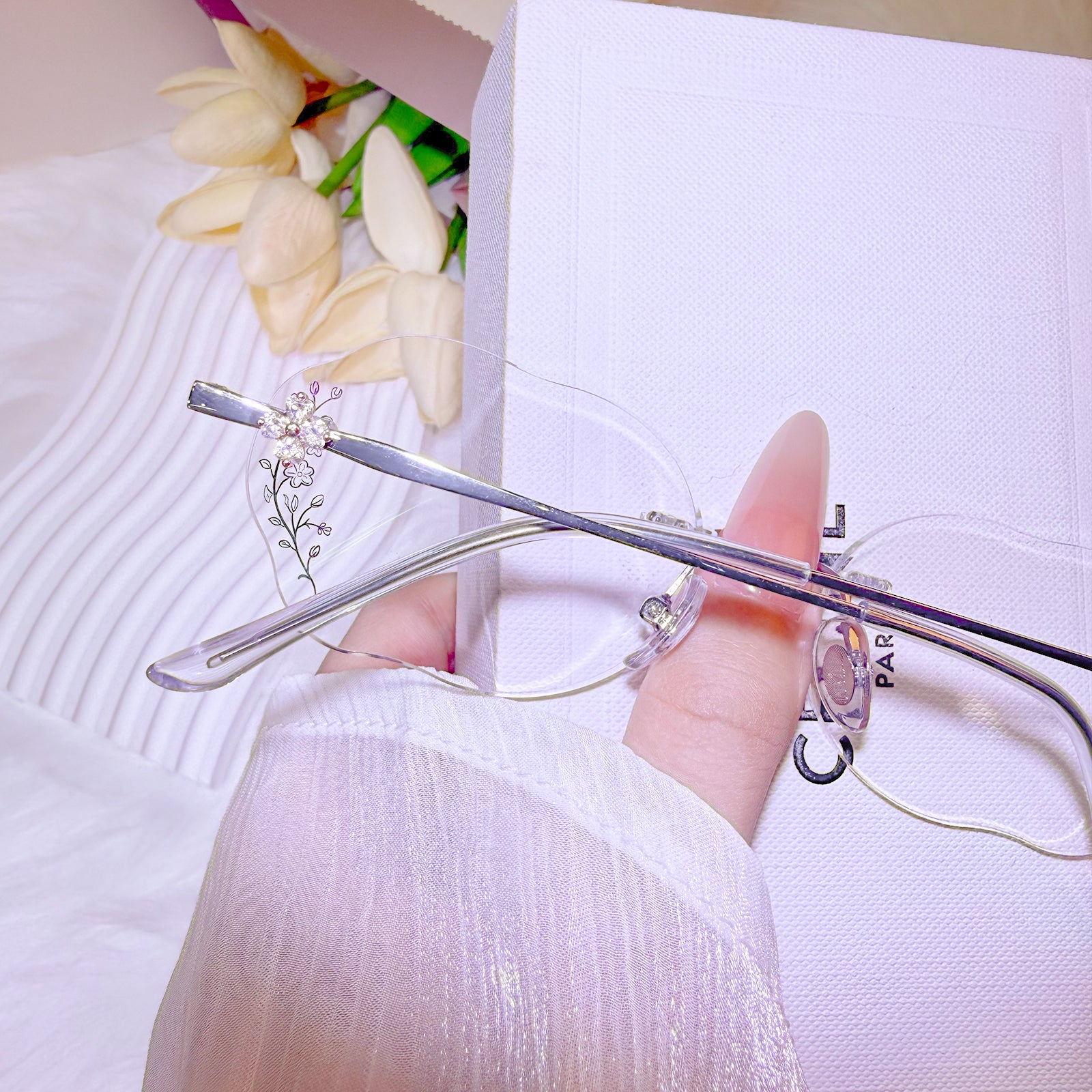 ルネルネです Lune Rimless Eyeglasses For Women | LensAlter.com – Lensalter