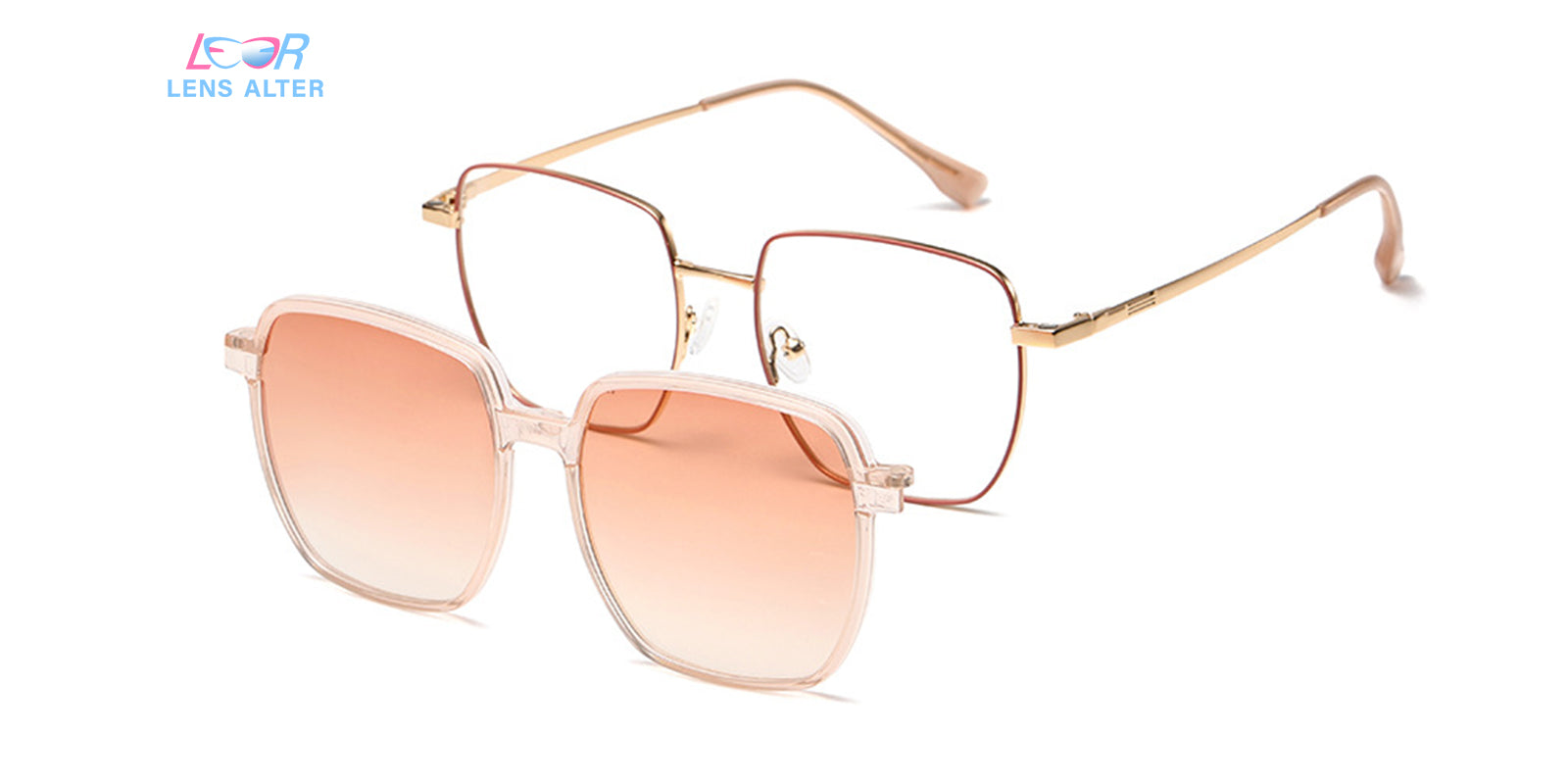 Gold orders frame square sunglasses