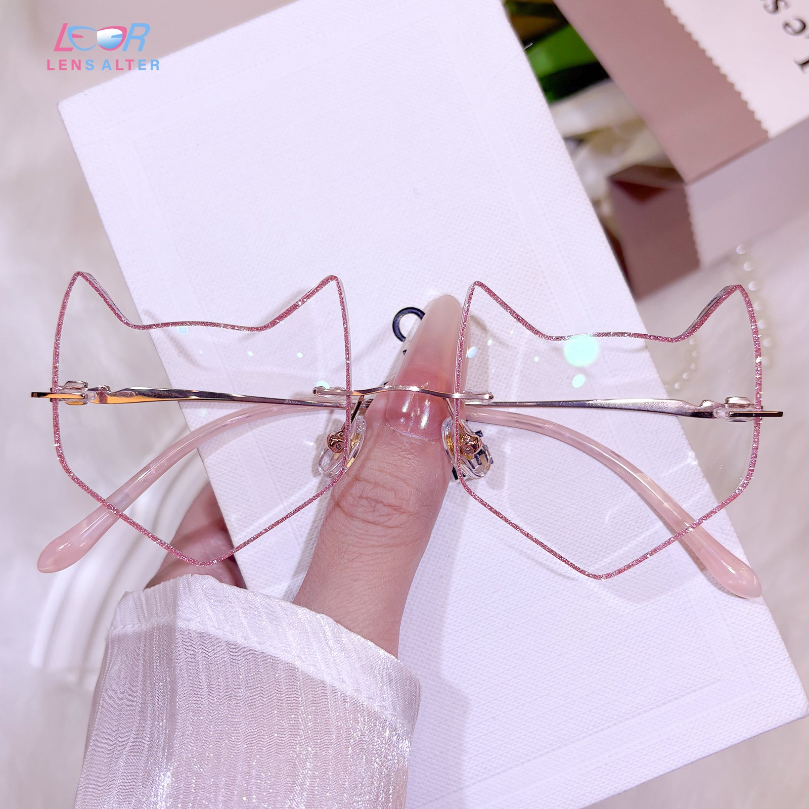 Foxy Rimless Eyeglasses For Women | LensAlter.com – Lensalter