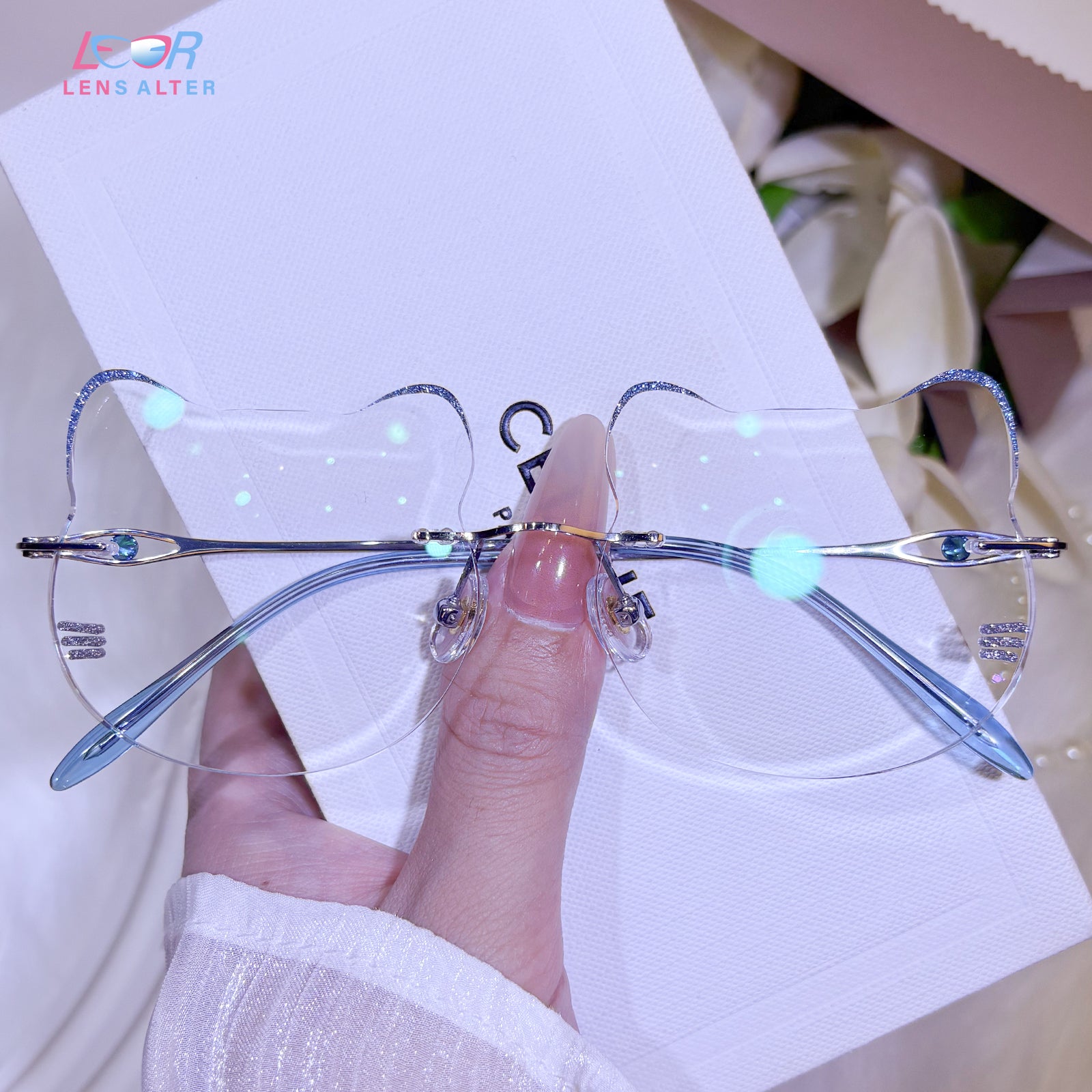 【SORA】No.103 Sora Rimless Eyeglasses For Women | LensAlter.com – Lensalter