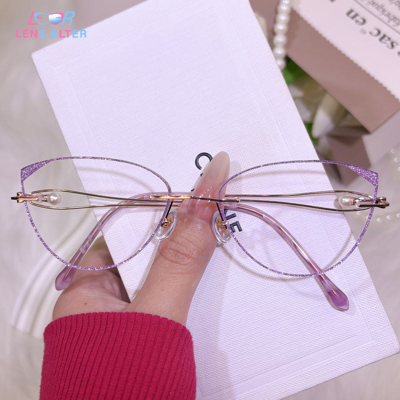 Lunettes lilas