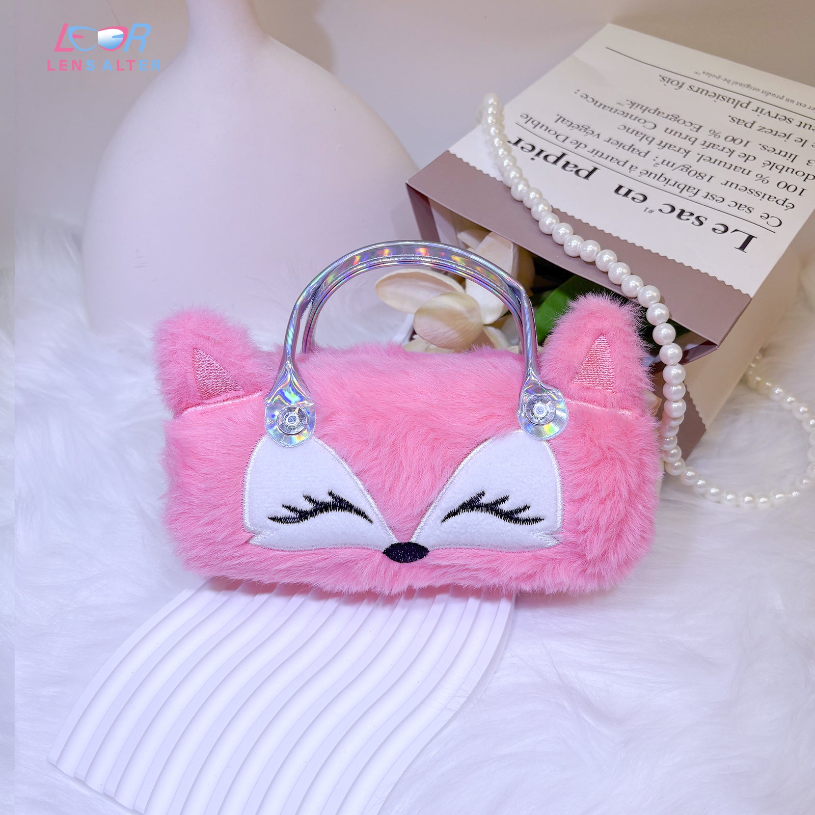 Pink Fox Glasses Case | LensAlter.com – Lensalter