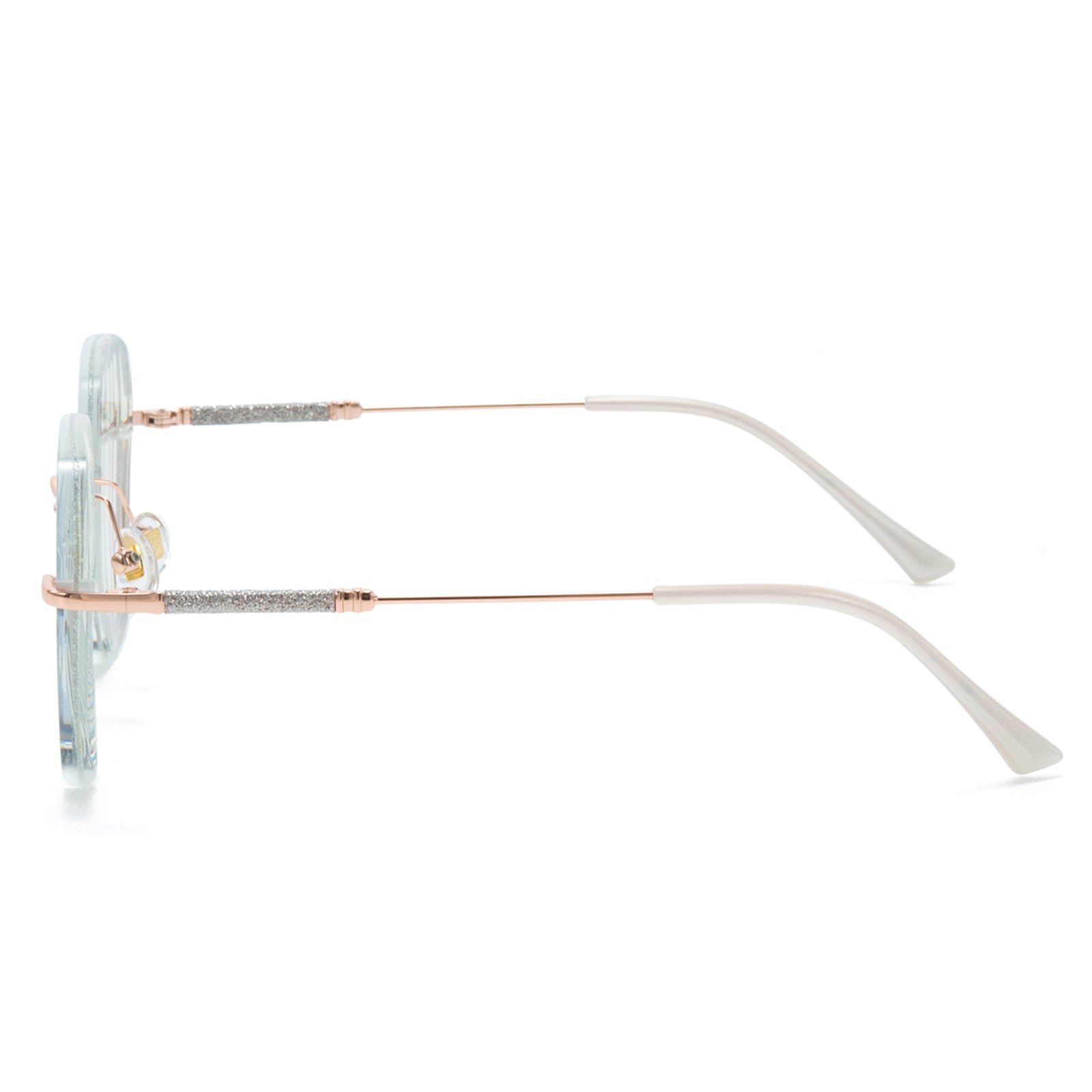 Lydia Silver Rimless Eyeglasses For Women | LensAlter.com – Lensalter