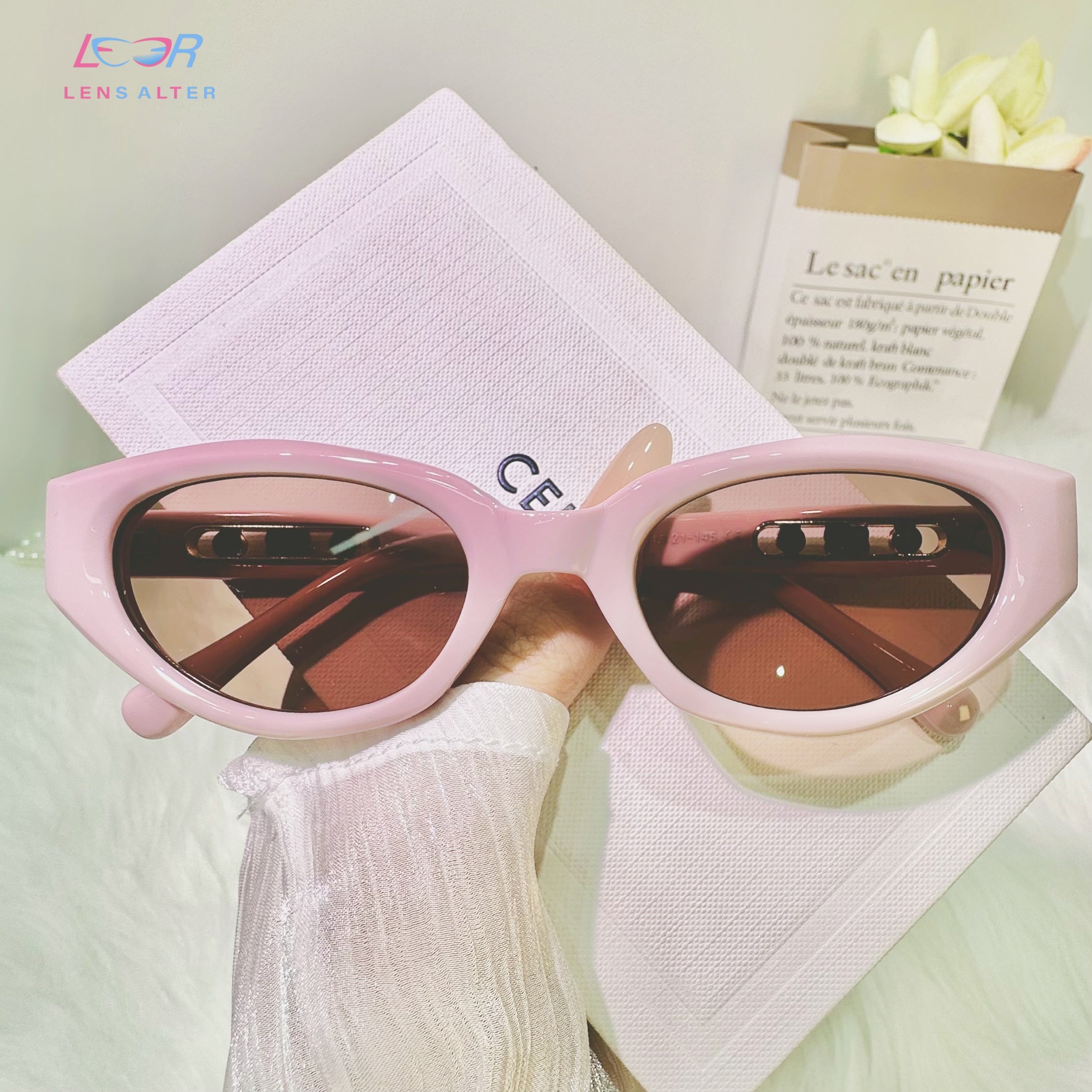 Nyssa Pink Sunglasses For Women – Lensalter1