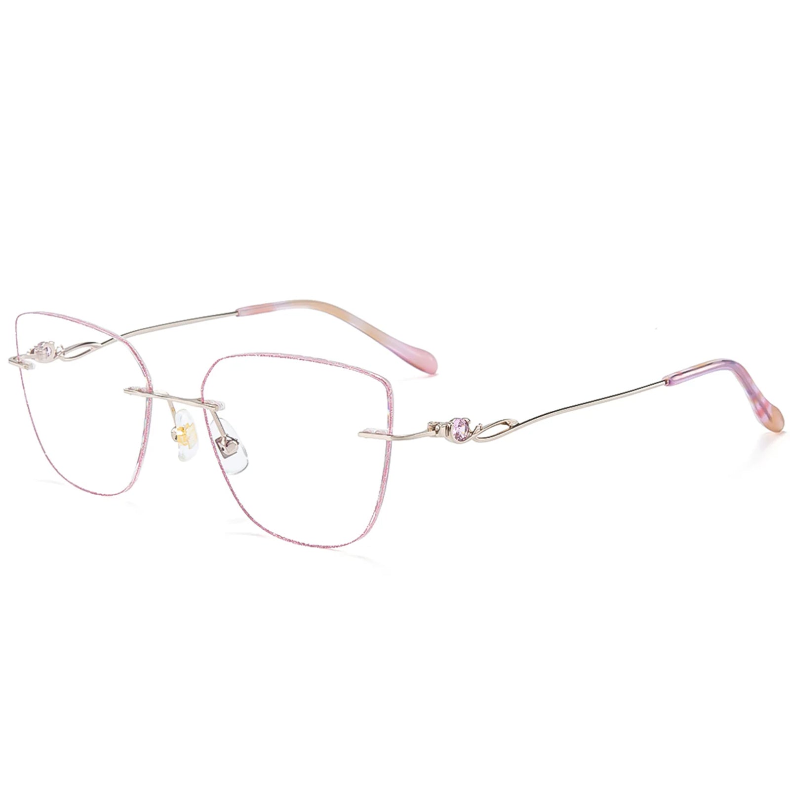 Mitzy Rimless Eyeglasses For Women | LensAlter.com – Lensalter
