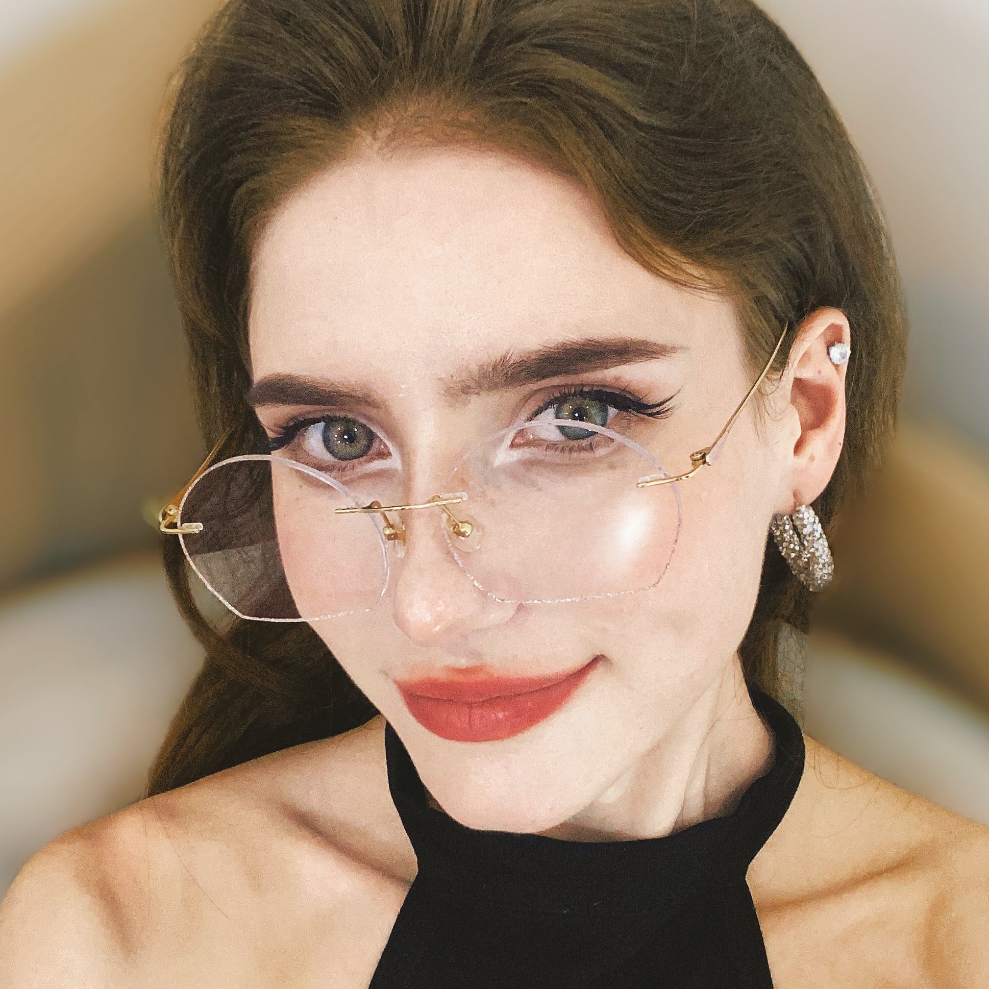 Nini Rimless Eyeglasses For Women | LensAlter.com – Lensalter